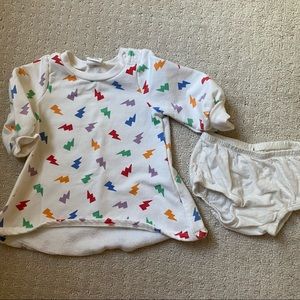 Stem Baby Rainbow Lightning Fleece & Cotton Set